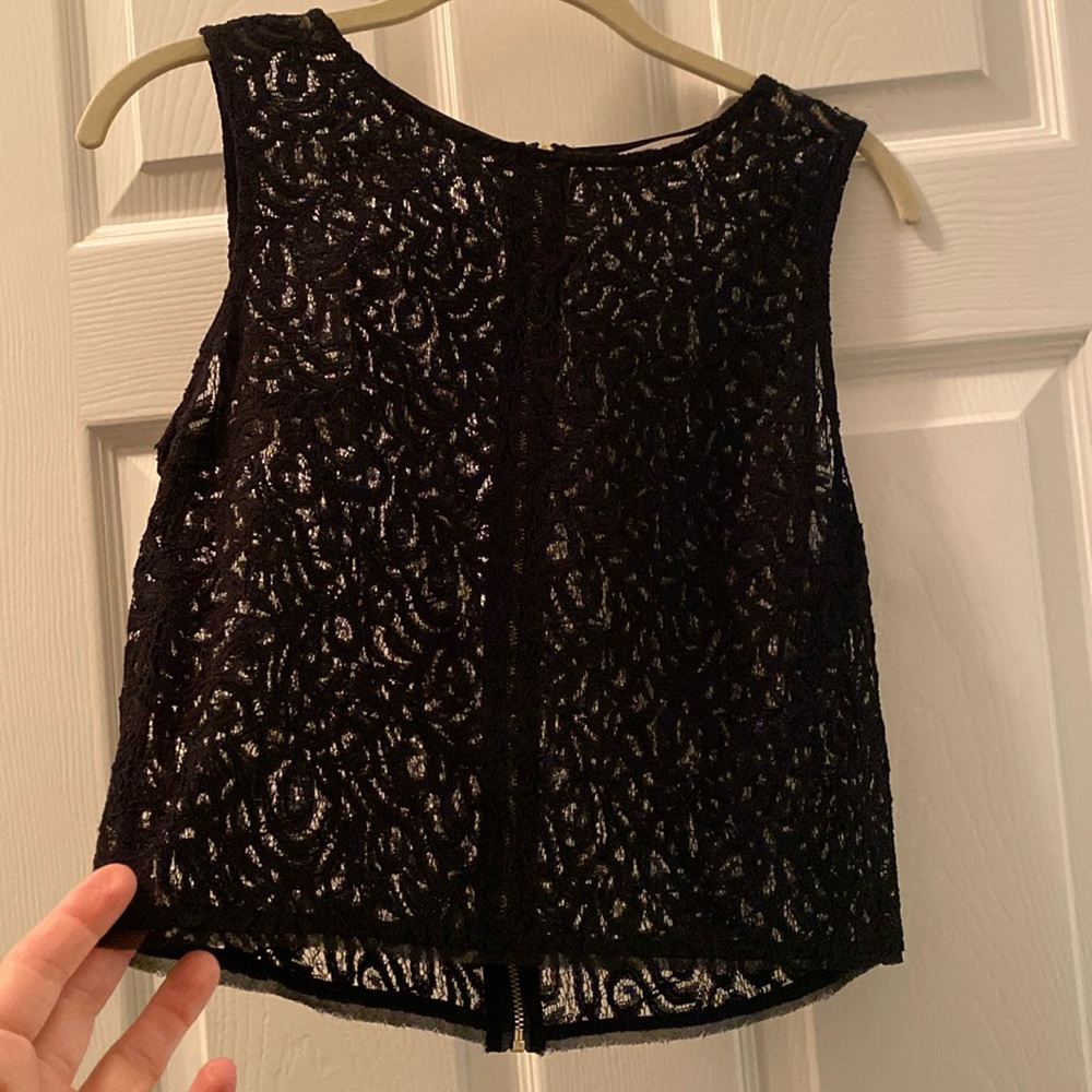 Sheer Lace Sleeveless Top